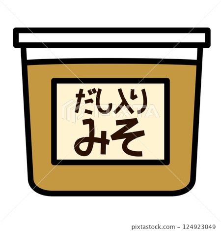 Simple miso soup icon 124923049