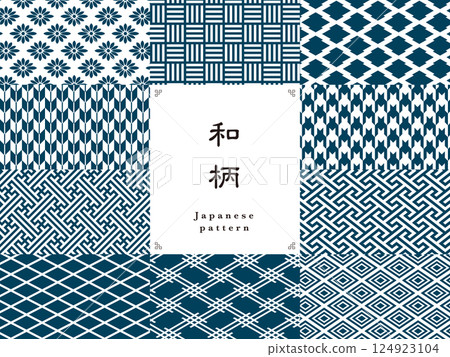 Set of 10 Japanese patterns 124923104