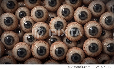 Countless eyeballs 124923249