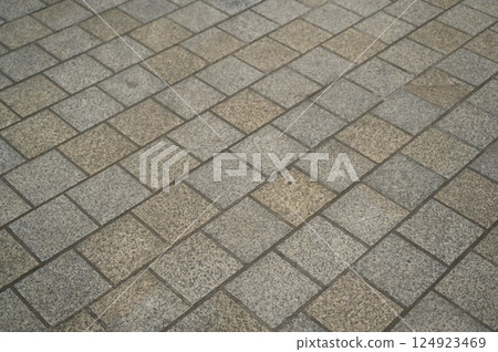 grey paving tile texture, grey tile pattern as background, grey tile texture close up 124923469