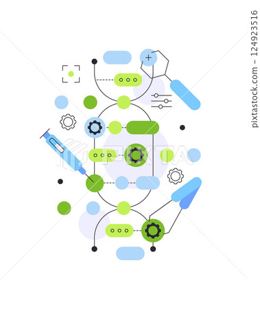 Laboratory test. DNA modification. Biotech 124923516