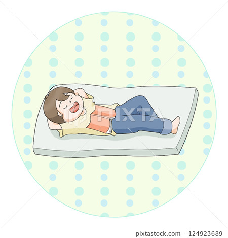 爸爸躺著睡著了 124923689