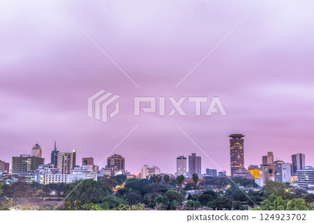 Nairobi city county kenya capital east africa modern highrise tall buildings skyline skyscrapers cityscapes east africa 124923702