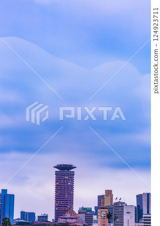 Nairobi city county kenya capital east africa modern highrise tall buildings skyline skyscrapers cityscapes east africa 124923711