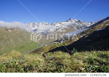 Image of Kackar mountain ranges and plateaus in Rize province. Image of Kackar mountain ranges and plateaus in Rize province. 124925236