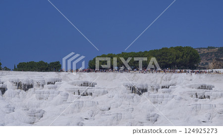 Image of Pamukkale travertines in Denizli province in Turkiye. 124925273