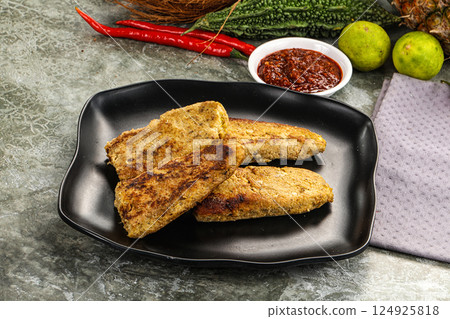 Indian chiken kebab minced meat Indian chiken kebab minced meat 124925818