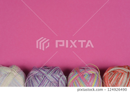 Colorful yarn balls Colorful yarn balls 124926490