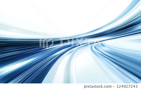 Abstract blue and white background with futuristic lines, technology concept illustration design. 124927243
