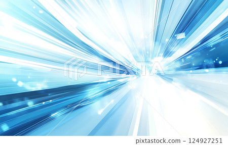 Abstract blue and white background with futuristic lines, technology concept illustration design. 124927251