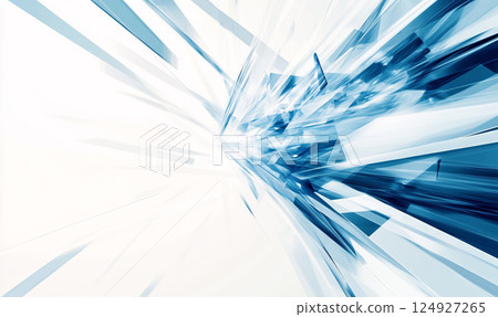Abstract blue and white background with futuristic lines, technology concept illustration design. Abstract blue and white background with futuristic lines, technology concept illustration design. 124927265