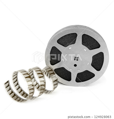 Film strip isolated on white. Film strip isolated on white. 124928063