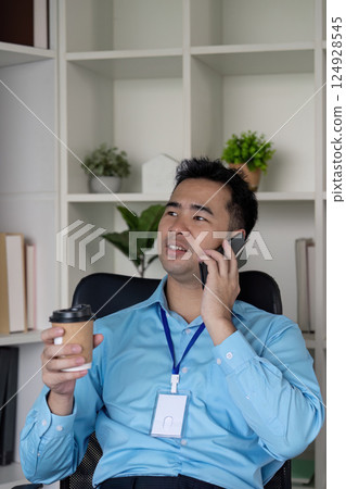 Business meeting insights modern office professional setting indoor environment engaging viewpoint communication concept 124928545