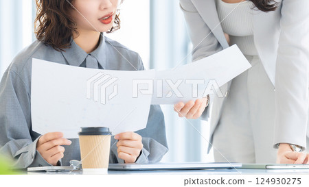 兩個女商人開會 兩個女商人開會 124930275
