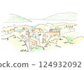 Landscape Interior Perspective Sketch 124932092