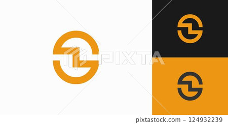 The SZ logo design is unique and modern with round accents The SZ logo design is unique and modern with round accents 124932239