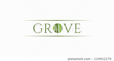 The Grove logo design is unique and natural 124932279