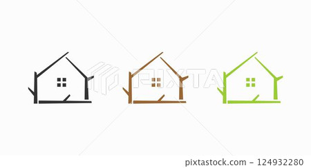 The tree house logo design unique and natural The tree house logo design unique and natural 124932280