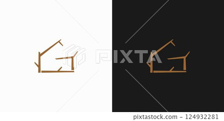 The tree house logo design with the initials G is unique and attractive The tree house logo design with the initials G is unique and attractive 124932281