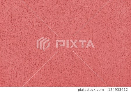 Concrete plaster surface, texture stucco background of red painted cement, concrete wall 124933412