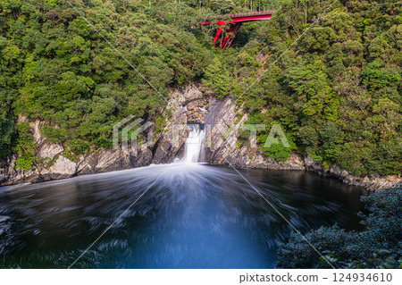 Yakushima Offshore Alps Waterfall (September) Toroki Falls Falling into the Sea 124934610