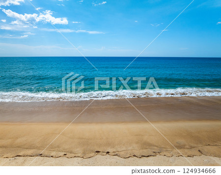 Sea surface aerial view,Bird eye view photo of waves water surface texture,Summer sea background,Beautiful nature Amazing view sea background 124934666