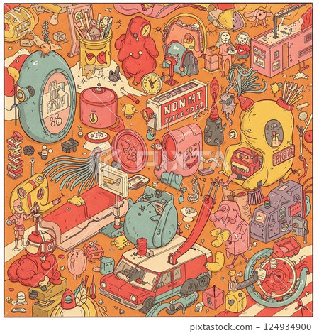 充滿活力的色彩，充滿你的心 124934900