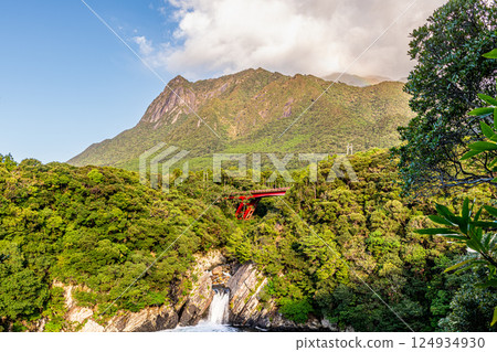 World Natural Heritage Mt. Mochomu and Toroki Falls, Yakushima (Autumn) 124934930