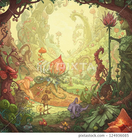 激發想像力的色彩和形狀 124936085