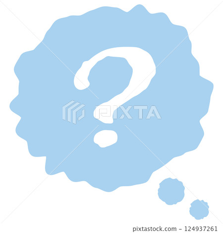 Hand-drawn cloud-shaped speech bubble illustration Hand-drawn cloud-shaped speech bubble illustration 124937261