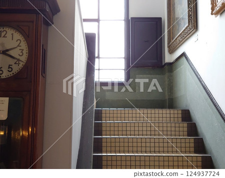 Retro stairs 124937724