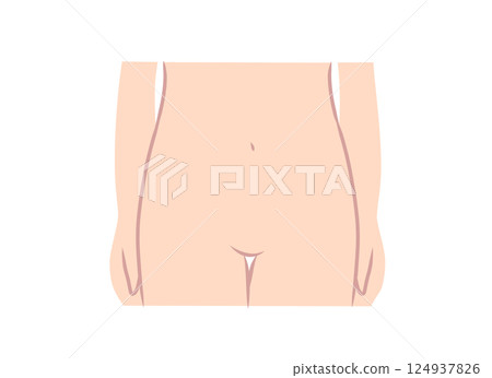 女性下身部位插圖 124937826