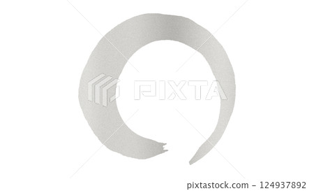 Circle, brush writing, circle, handwritten characters, silver illustration material, white background, png 124937892