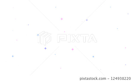 8-bit retro game style pink and purple glittering light effect illustration (transparent background) 124938220