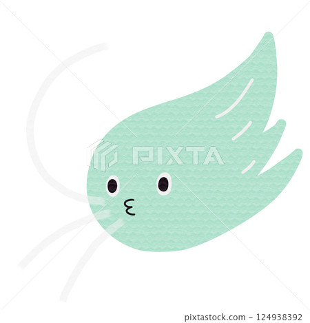 Cute wind illustration 124938392