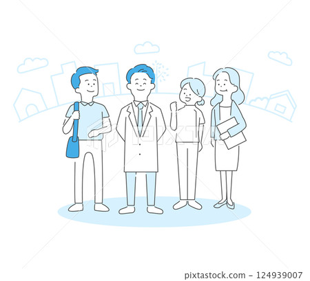 Medical team illustration vector 124939007