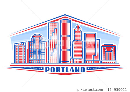 Vector illustration of Portland 124939021
