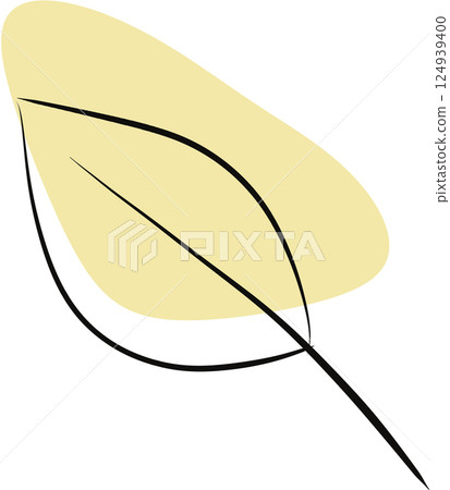 Abstract shape leaf Abstract shape leaf 124939400