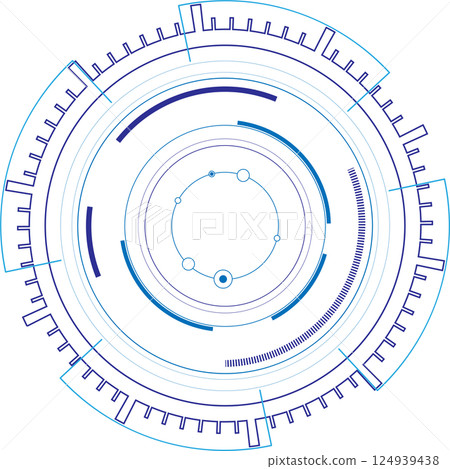 hi-tech circle digital technology. hi-tech circle digital technology. 124939438
