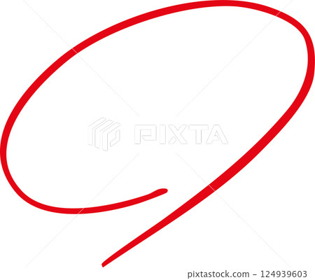 手繪紅圈評分測試 手繪紅圈評分測試 124939603