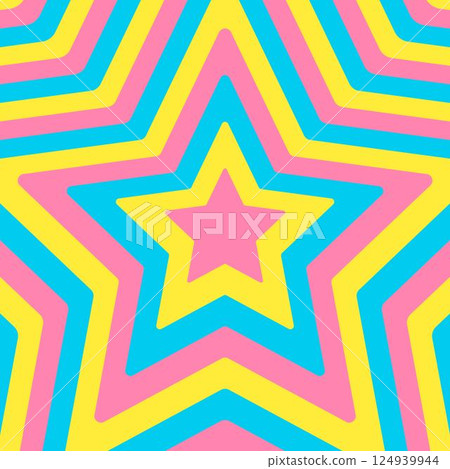 Concentric stars, image background, pop design, square size Concentric stars, image background, pop design, square size 124939944