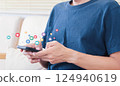 Social media concept. 124940619