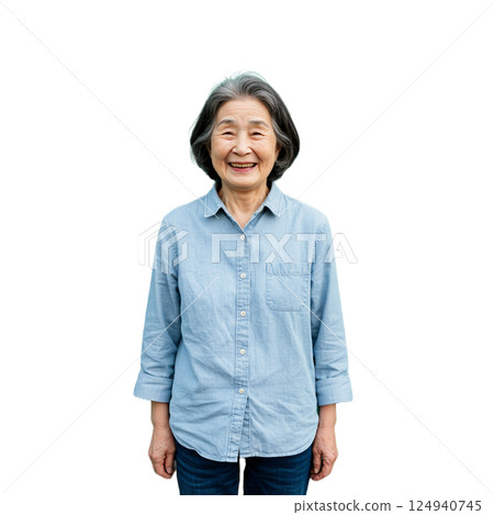 Elderly with a smile Elderly with a smile 124940745