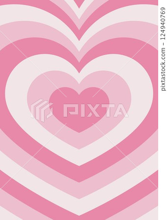 Concentric hearts, image background, pop design, portrait orientation 124940769