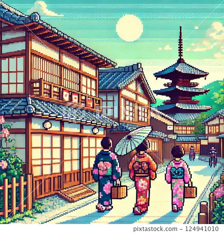 有塔的日式風景 124941010