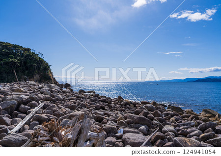 【德島】手葉島的海岸與蔚藍的大海 124941054