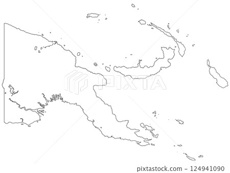 Blank map of Papua New Guinea Blank map of Papua New Guinea 124941090