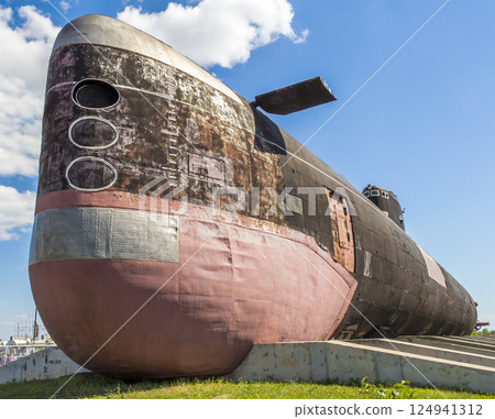 The diesel submarine B-307. Located in the Technical Museum of AvtoVAZ in Togliatti. Photo taken 11/06/2015. 124941312