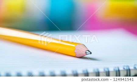 筆記本和鉛筆 筆記本和鉛筆 124941541