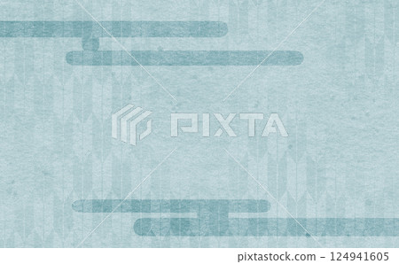 Japanese style green background illustration 124941605